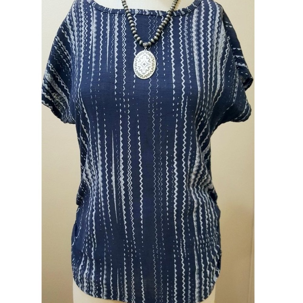 Charlie B Navy Top
